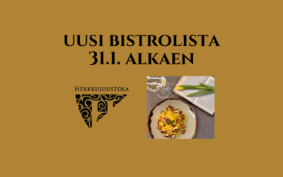 Juustotuvalla uusi bistrolista 31.1. alkaen!